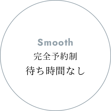 完全予約制待ち時間なし